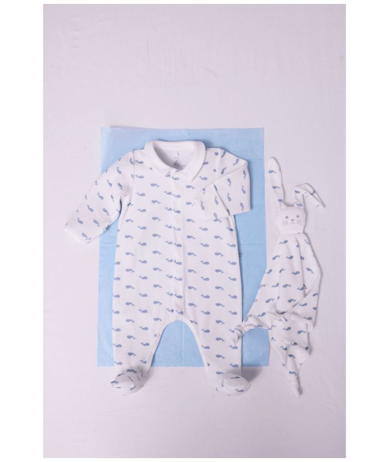 FW26 - A0GAB 01 WHITE BLUE BABY FALL WINTER 2026 NEWBORN SAILOR
