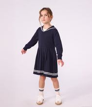 Load image into Gallery viewer, FW26 - A0GBN 01 NAVY DRESSES FALL WINTER 2026 GIRL NEW ARRIVAL SAILOR
