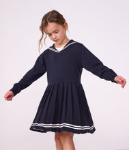 Load image into Gallery viewer, FW26 - A0GBN 01 NAVY DRESSES FALL WINTER 2026 GIRL NEW ARRIVAL SAILOR
