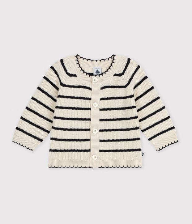 FW26 - A0GD5 01 CREAM NAVY BABY FALL WINTER 2026 NEW ARRIVAL STRIPES TOPS