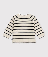 Load image into Gallery viewer, FW26 - A0GD5 01 CREAM NAVY BABY FALL WINTER 2026 NEW ARRIVAL STRIPES TOPS
