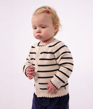 Load image into Gallery viewer, FW26 - A0GD5 01 CREAM NAVY BABY FALL WINTER 2026 NEW ARRIVAL STRIPES TOPS
