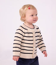 Load image into Gallery viewer, FW26 - A0GD5 01 CREAM NAVY BABY FALL WINTER 2026 NEW ARRIVAL STRIPES TOPS
