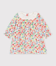 Load image into Gallery viewer, FW26 - A0GE4 01 WHITE MULTI BABY DRESSES FALL WINTER 2026 FLORAL NEW ARRIVAL
