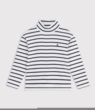 Load image into Gallery viewer, FW26 - A0GG0 01 WHITE NAVY BOY FALL WINTER 2026 GIRL STRIPES TOPS
