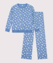 Load image into Gallery viewer, FW26 - A0GG4 01 BLUE WHITE FALL WINTER 2026 HEARTS PAJAMAS WOMEN

