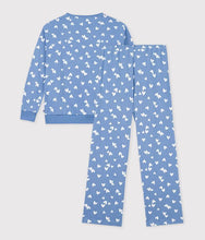 Load image into Gallery viewer, FW26 - A0GG4 01 BLUE WHITE FALL WINTER 2026 HEARTS PAJAMAS WOMEN

