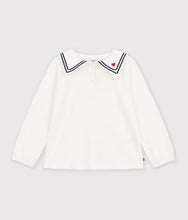 Load image into Gallery viewer, FW26 - A0GGE 01 WHITE FALL WINTER 2026 GIRL SAILOR TOPS
