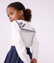 Load image into Gallery viewer, FW26 - A0GGE 01 WHITE FALL WINTER 2026 GIRL SAILOR TOPS
