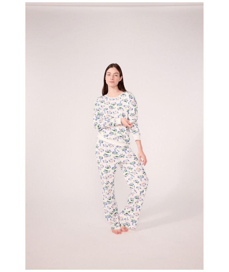 FW26 - A0GHC 01 WHITE MULTI FALL WINTER 2026 PAJAMAS PARISIAN WOMEN