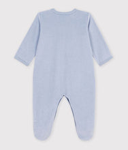 Load image into Gallery viewer, FW26 - A0GJ7 03 BLUE BABY FALL WINTER 2026 FOOTIES ROMPERS HEARTS NEWBORN
