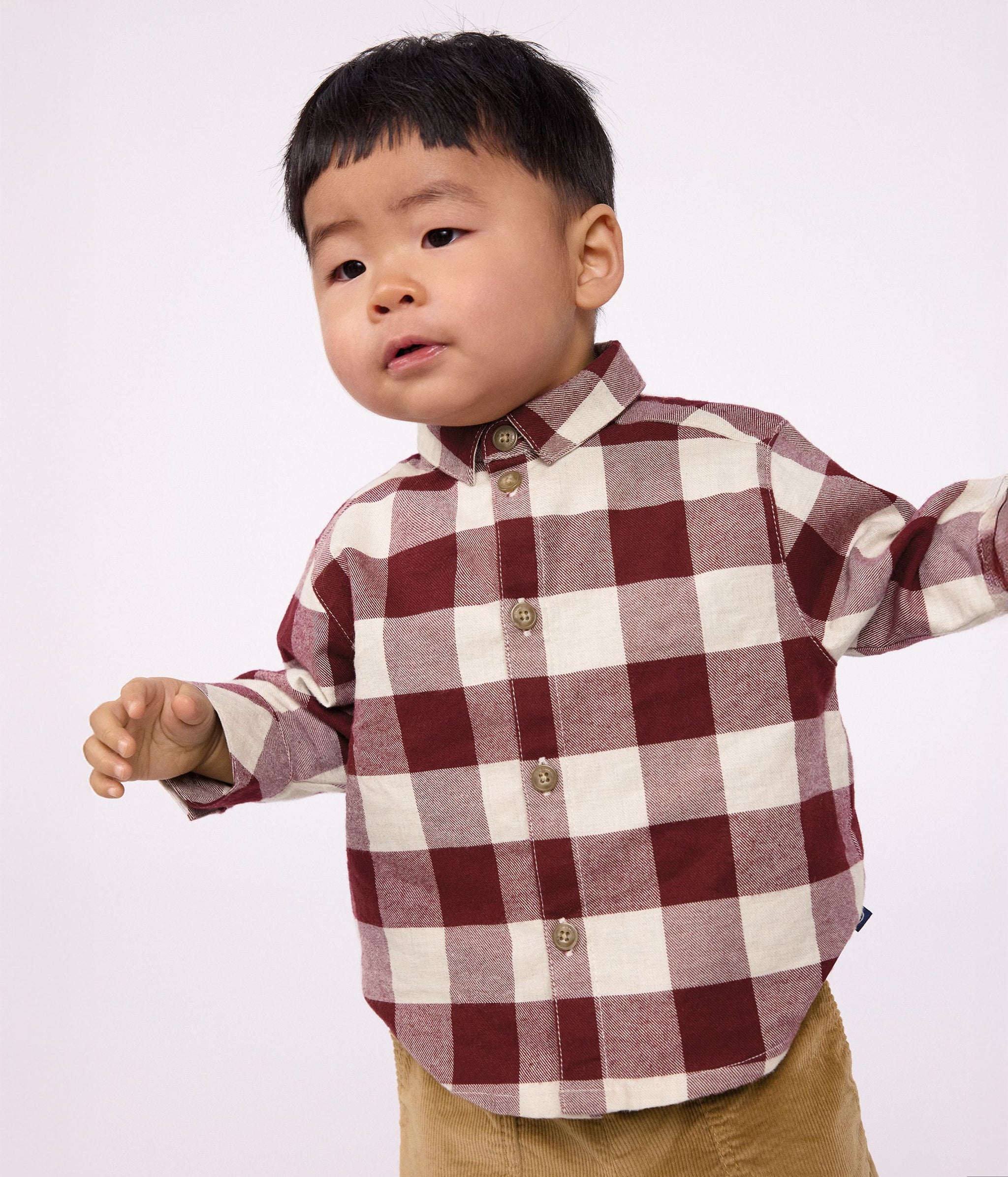 FW26 - A0GJR 01 BURGUNDY WHITE BABY FALL WINTER 2026 TOPS