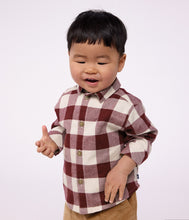 Load image into Gallery viewer, FW26 - A0GJR 01 BURGUNDY WHITE BABY FALL WINTER 2026 TOPS
