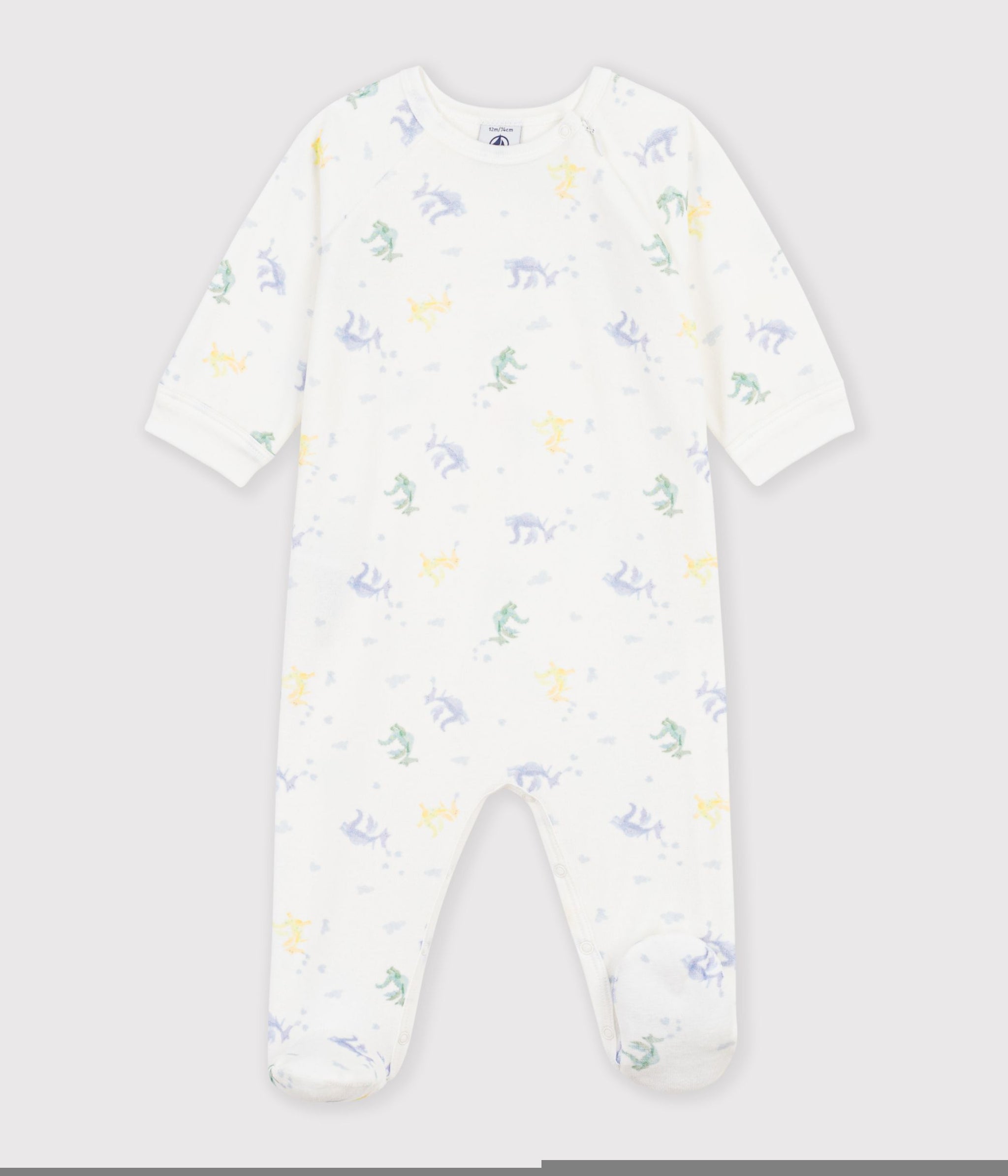 FW26 - A0GK5 01 WHITE MULTI BABY FALL WINTER 2026 FOOTIES ROMPERS NEW ARRIVAL