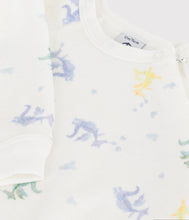 Load image into Gallery viewer, FW26 - A0GK5 01 WHITE MULTI BABY FALL WINTER 2026 FOOTIES ROMPERS NEW ARRIVAL
