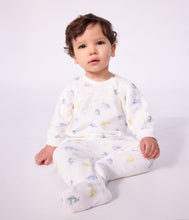 Load image into Gallery viewer, FW26 - A0GK5 01 WHITE MULTI BABY FALL WINTER 2026 FOOTIES ROMPERS NEW ARRIVAL
