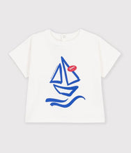Load image into Gallery viewer, FW26 - A0GK8 05 WHITE BABY FALL WINTER 2026 SAILOR TOPS
