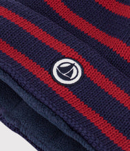 Load image into Gallery viewer, FW26 - A0GM8 01 NAVY RED ACCESSORIES BOY FALL WINTER 2026 OUTERWEAR STRIPES
