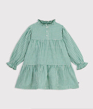 Load image into Gallery viewer, FW26 - A0GMH 01 WHITE GREEN DRESSES FALL WINTER 2026 GIRL
