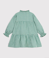 Load image into Gallery viewer, FW26 - A0GMH 01 WHITE GREEN DRESSES FALL WINTER 2026 GIRL
