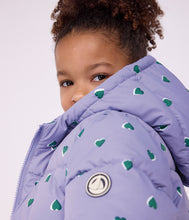 Load image into Gallery viewer, FW26 - A0GOQ 01 PURPLE HEART FALL WINTER 2026 GIRL HEARTS OUTERWEAR
