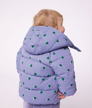 Load image into Gallery viewer, FW26 - A0GSB 07 PURPLE HEART BABY FALL WINTER 2026 HEARTS OUTERWEAR
