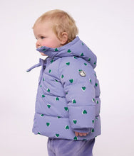Load image into Gallery viewer, FW26 - A0GSB 07 PURPLE HEART BABY FALL WINTER 2026 HEARTS OUTERWEAR
