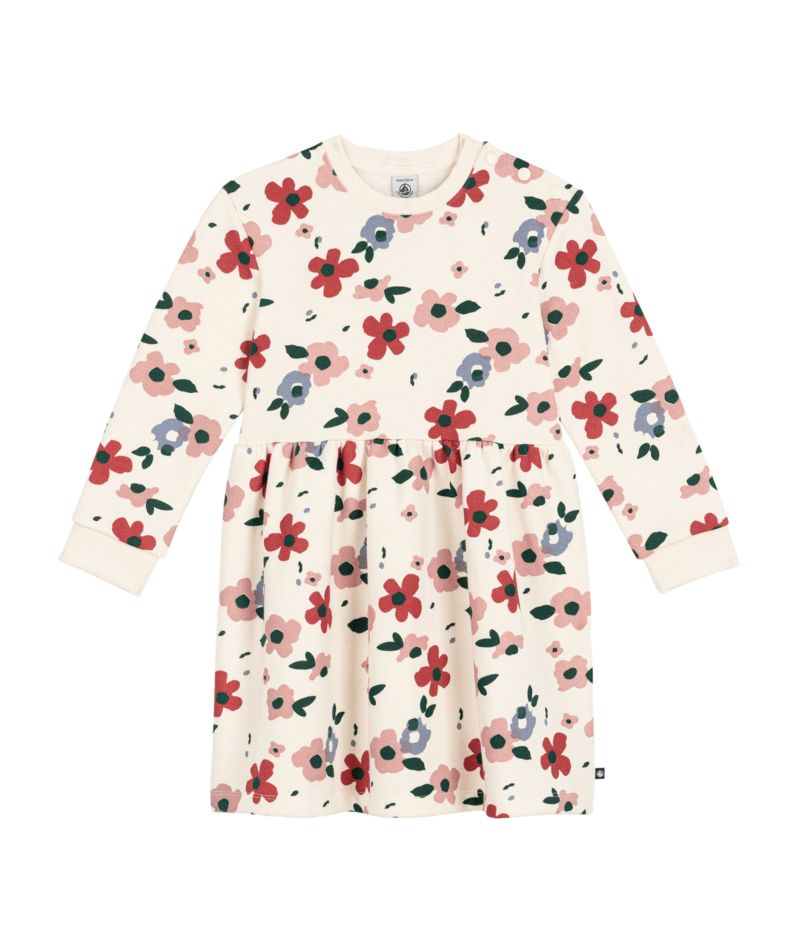 FW26 - A0GSP 01 CREAM MULTI DRESSES FALL WINTER 2026 FLORAL GIRL NEW ARRIVAL