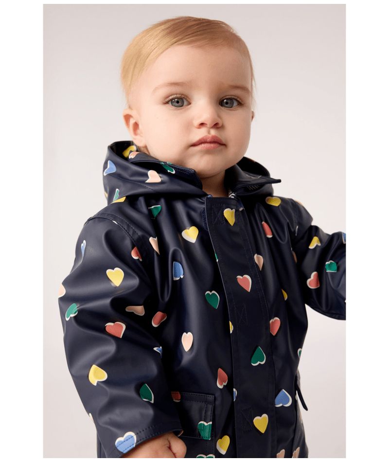 FW26 - A0GVR 01 NAVY MULTI BABY FALL WINTER 2026 HEARTS OUTERWEAR
