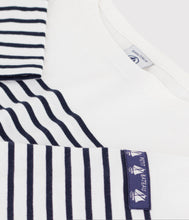 Load image into Gallery viewer, FW26 - A0GVT 01 WHITE NAVY FALL WINTER 2026 GIRL STRIPES TOPS

