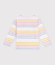 Load image into Gallery viewer, FW26 - A0GVU 01 WHITE MULTI FALL WINTER 2026 GIRL STRIPES TOPS
