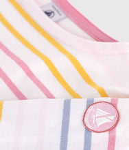 Load image into Gallery viewer, FW26 - A0GVU 01 WHITE MULTI FALL WINTER 2026 GIRL STRIPES TOPS
