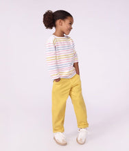 Load image into Gallery viewer, FW26 - A0GVU 01 WHITE MULTI FALL WINTER 2026 GIRL STRIPES TOPS

