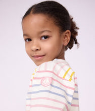 Load image into Gallery viewer, FW26 - A0GVU 01 WHITE MULTI FALL WINTER 2026 GIRL STRIPES TOPS
