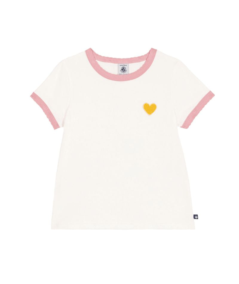 FW26 - A0GVW 01 WHITE GIRL HEARTS NEW ARRIVAL TOPS