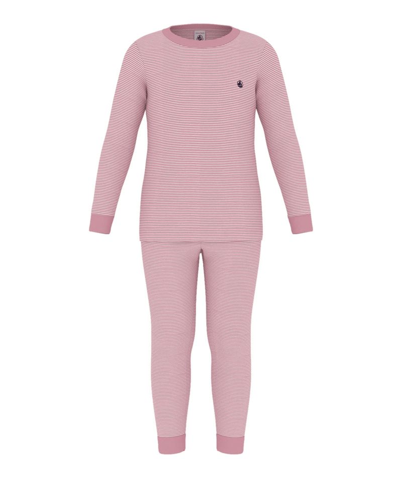 FW26 - A0GWI 01 PINK WHITE FALL WINTER 2026 GIRL NEW ARRIVAL PAJAMAS STRIPES