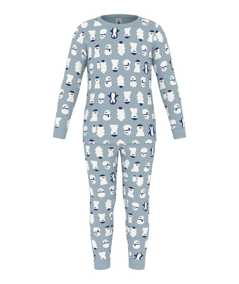 FW26 - A0GWS SN 01 BLUE SNOWMAN BOY FALL WINTER 2026 NEW ARRIVAL PAJAMAS