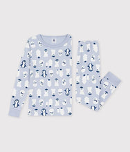 Load image into Gallery viewer, FW26 - A0GWS SN 01 BLUE SNOWMAN BOY FALL WINTER 2026 NEW ARRIVAL PAJAMAS
