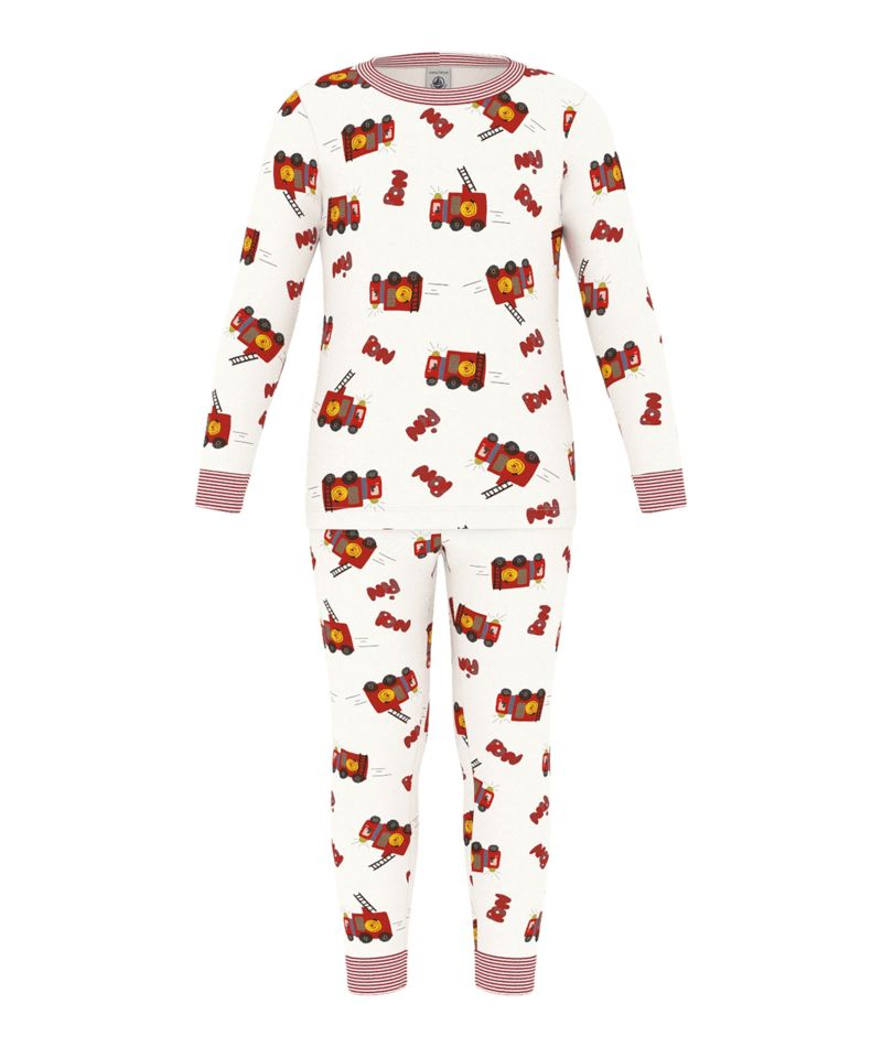 FW26 - A0GWY 01 WHITE MULTI BOY FALL WINTER 2026 NEW ARRIVAL PAJAMAS