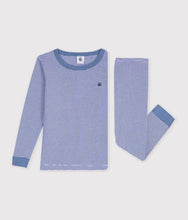 Load image into Gallery viewer, FW26 - A0GX1 01 BLUE WHITE BOY FALL WINTER 2026 NEW ARRIVAL PAJAMAS STRIPES
