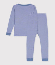 Load image into Gallery viewer, FW26 - A0GX1 01 BLUE WHITE BOY FALL WINTER 2026 NEW ARRIVAL PAJAMAS STRIPES
