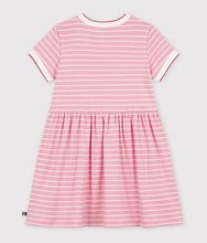 Load image into Gallery viewer, FW26 - A0GY9 01 PINK  WHITE DRESSES FALL WINTER 2026 GIRL HEARTS NEW ARRIVAL STRIPES
