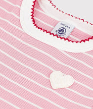 Load image into Gallery viewer, FW26 - A0GY9 01 PINK  WHITE DRESSES FALL WINTER 2026 GIRL HEARTS NEW ARRIVAL STRIPES
