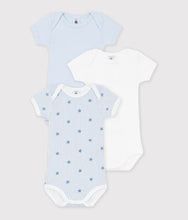 Load image into Gallery viewer, FW26 - A0GYB 00 BLUE MULTI BABY BODYSUITS FALL WINTER 2026 GIFT NEW ARRIVAL STARS STRIPES
