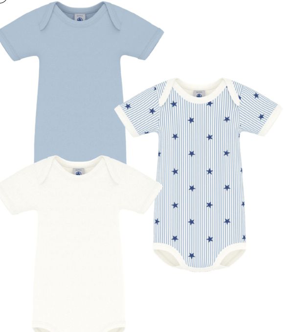 FW26 - A0GYB 00 BLUE MULTI BABY BODYSUITS FALL WINTER 2026 GIFT NEW ARRIVAL STARS STRIPES