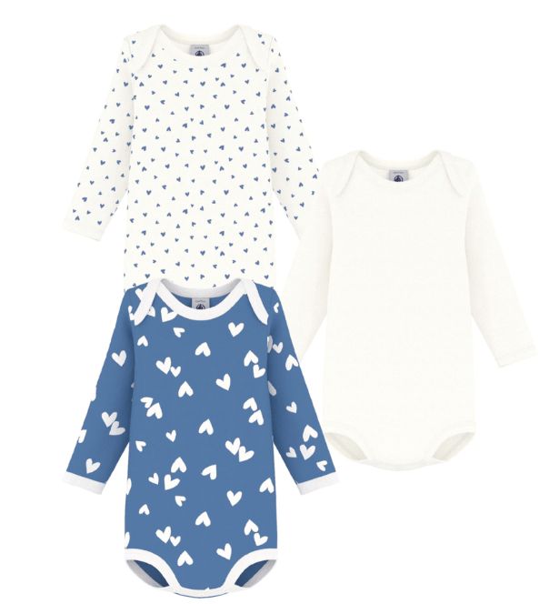 FW26 - A0GZ1 00 WHITE BLUE BODYSUITS FALL WINTER 2026 GIFTS HEARTS NEW ARRIVAL