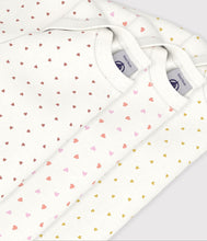 Load image into Gallery viewer, FW26 - A0GZC 00 WHITE MULTI BABY BODYSUITS FALL WINTER 2026 GIFT HEARTS NEW ARRIVAL
