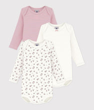 Load image into Gallery viewer, FW26 - A0H08 00 MULTI BABY BODYSUITS FALL WINTER 2026 FLORAL NEWBORN STRIPES

