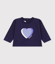 Load image into Gallery viewer, FW26 - A0H0K NV 02 NAVY BABY FALL WINTER 2026 HEARTS TOPS
