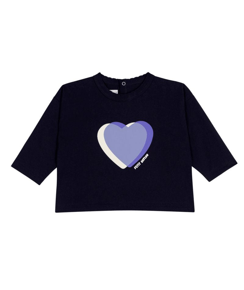 FW26 - A0H0K NV 02 NAVY BABY FALL WINTER 2026 HEARTS TOPS